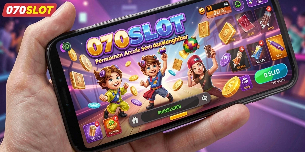 Tampilan gameplay 070SLOT yang penuh warna dan seru.