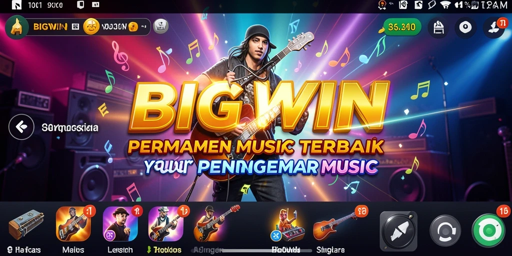 Gameplay BIGWIN yang seru dan menyenangkan, penuh musik.