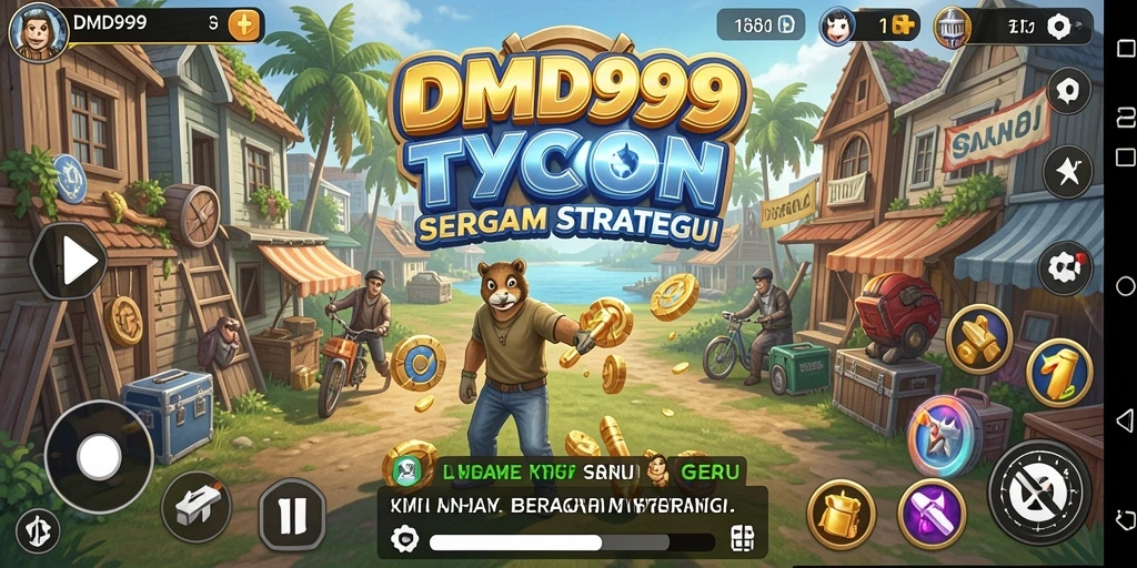 Tampilan gameplay yang menarik dalam DMD999 yang menggambarkan strategi Tycoon.