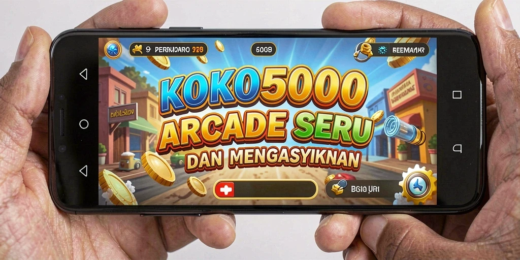 Screenshot utama KOKO5000 menampilkan aksi gameplay Arcade yang mendebarkan.