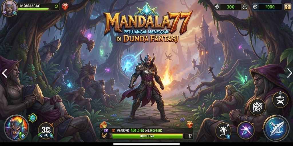 Screenshot gameplay MANDALA77 dengan petualangan yang seru dan menegangkan.