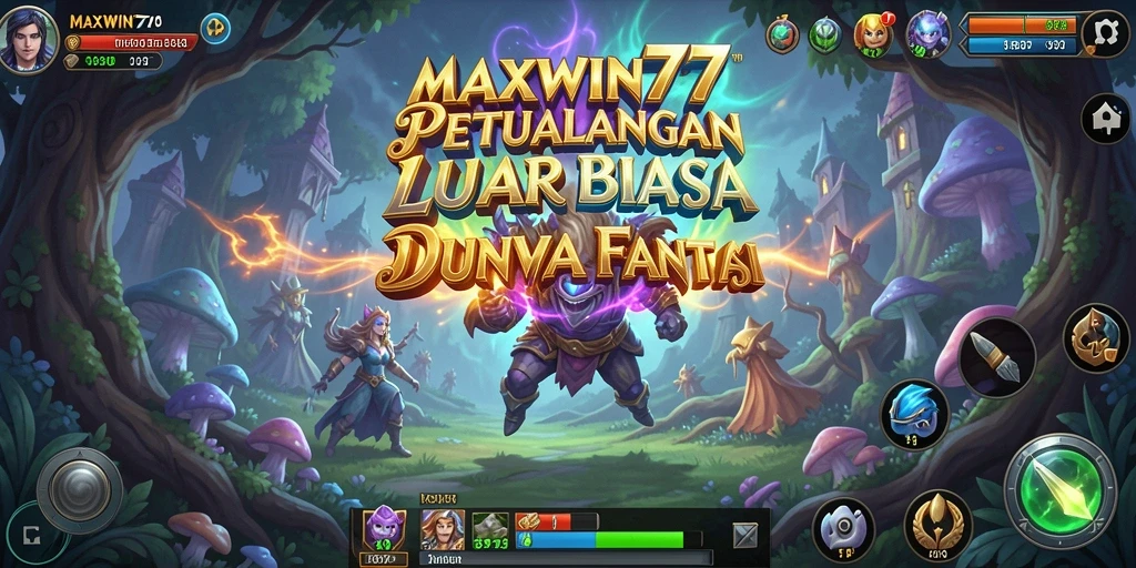Tampilan gameplay seru di dunia petualangan MAXWIN77.
