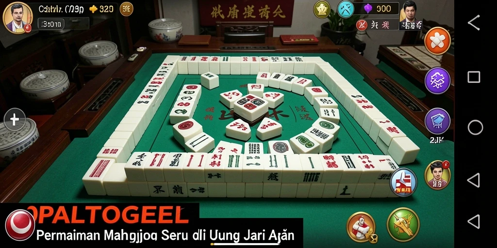 Gameplay menegangkan di OPALTOGEL dengan grafis Mahjong yang menawan.