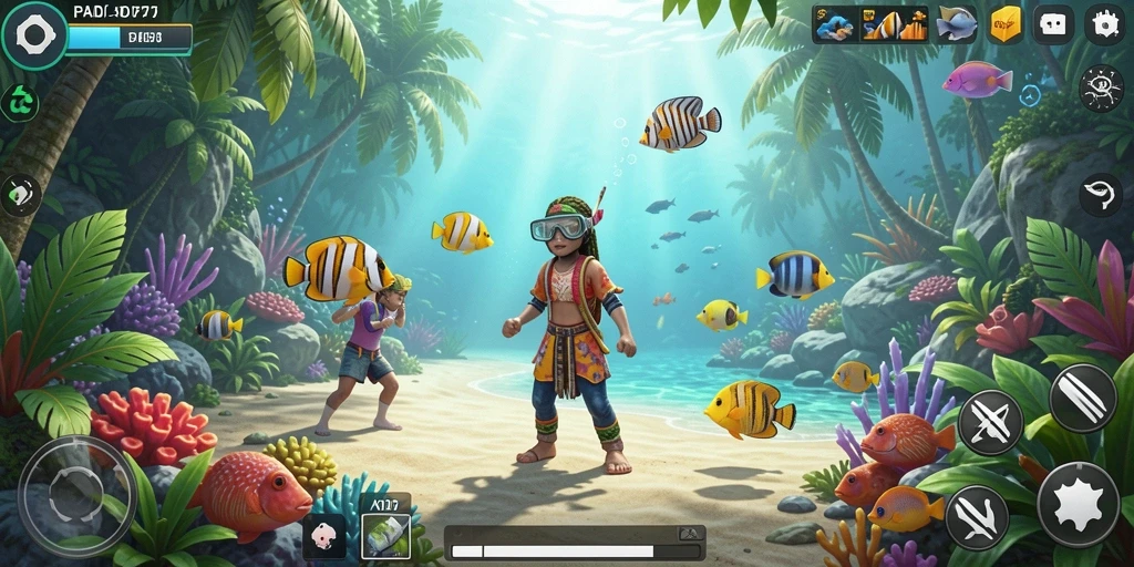 Tampilan gameplay PADI777 yang berwarna dan dinamis.