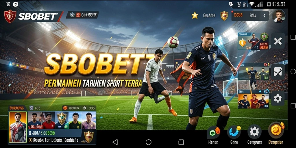 Tampilan gameplay SBOBET saat taruhan olahraga yang mendebarkan.
