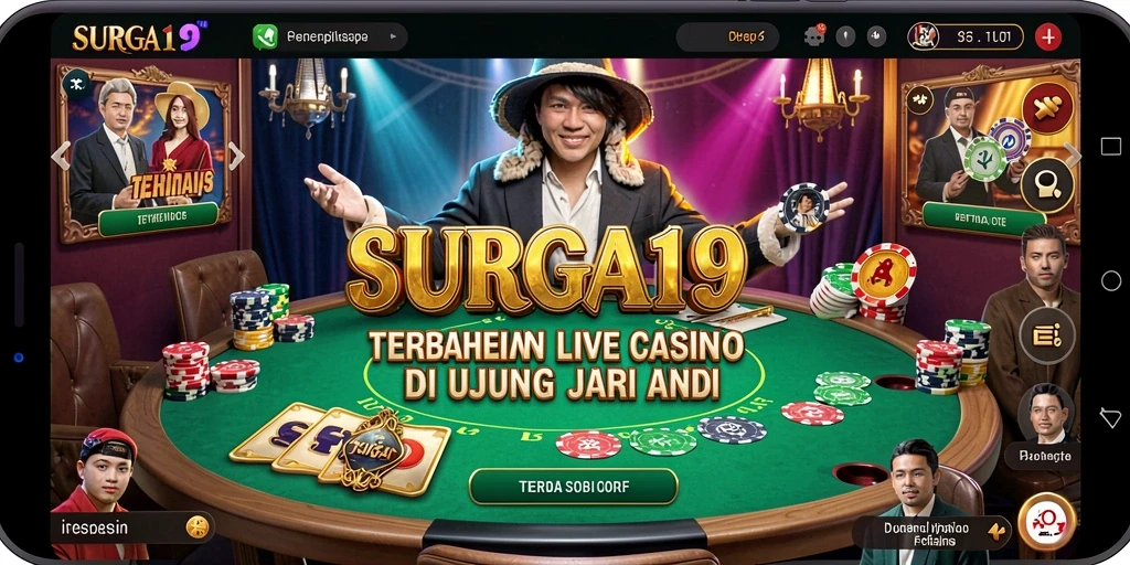 Gameplay mendebarkan dari SURGA19 di Live Casino.