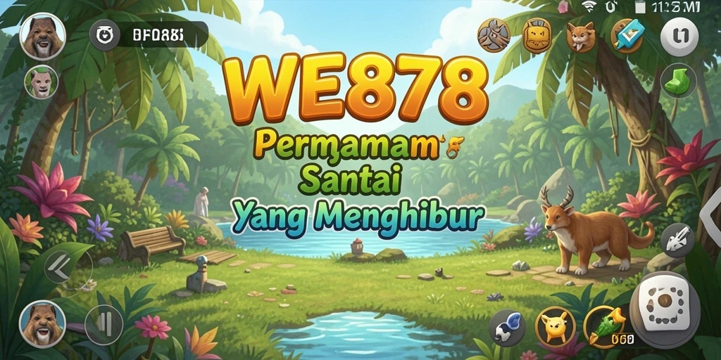Tampilan gameplay WE878 yang penuh warna dan menarik.